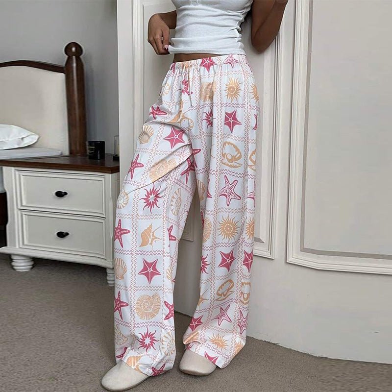 2025 new an and n temperament casual trousers wide-leg straight trousers versatile mopping trousers for women