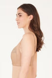 Cansu Non Wired And Non Padded Cotton Bra - Skin