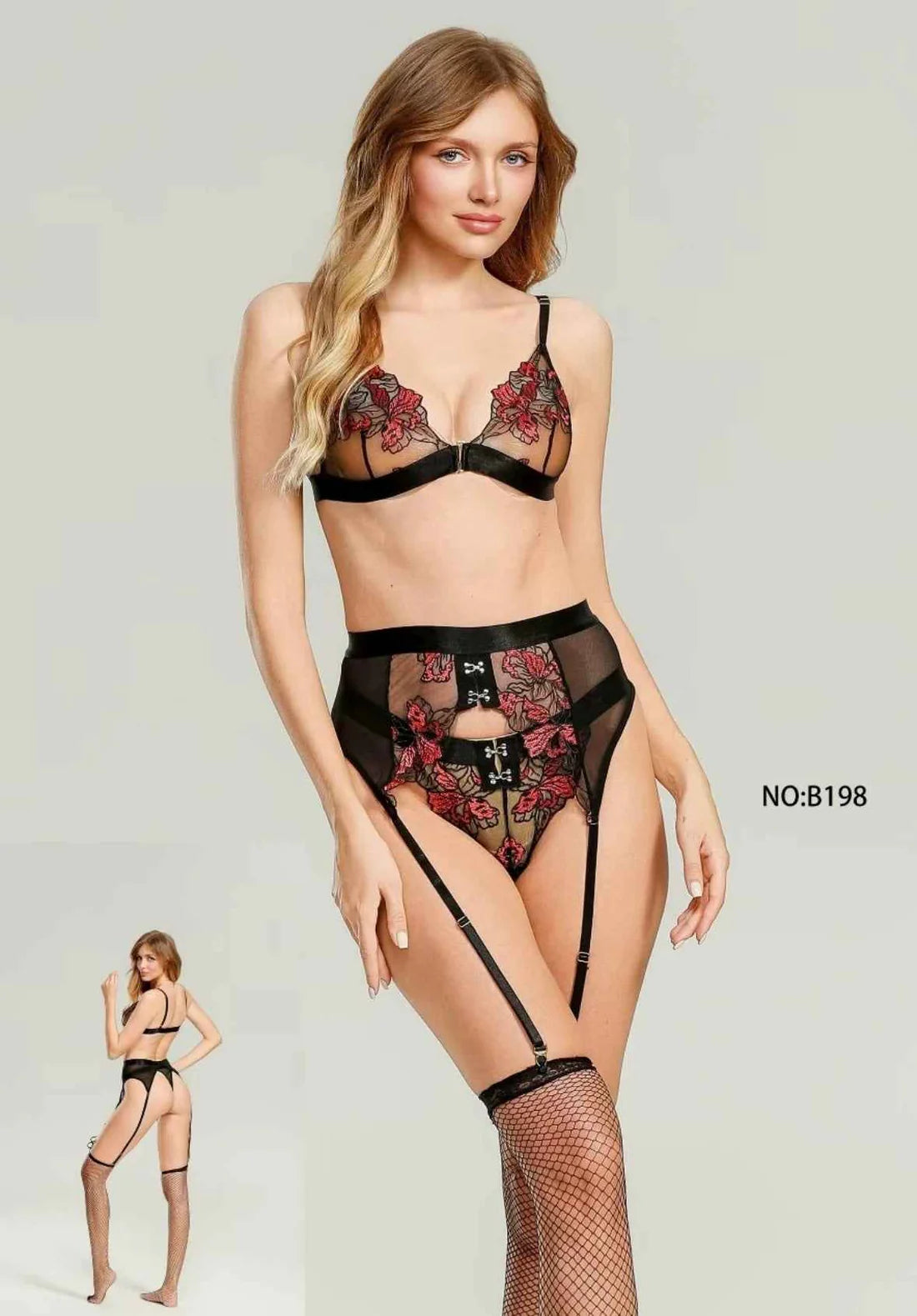 Embroidered Sexy Net Cosplay