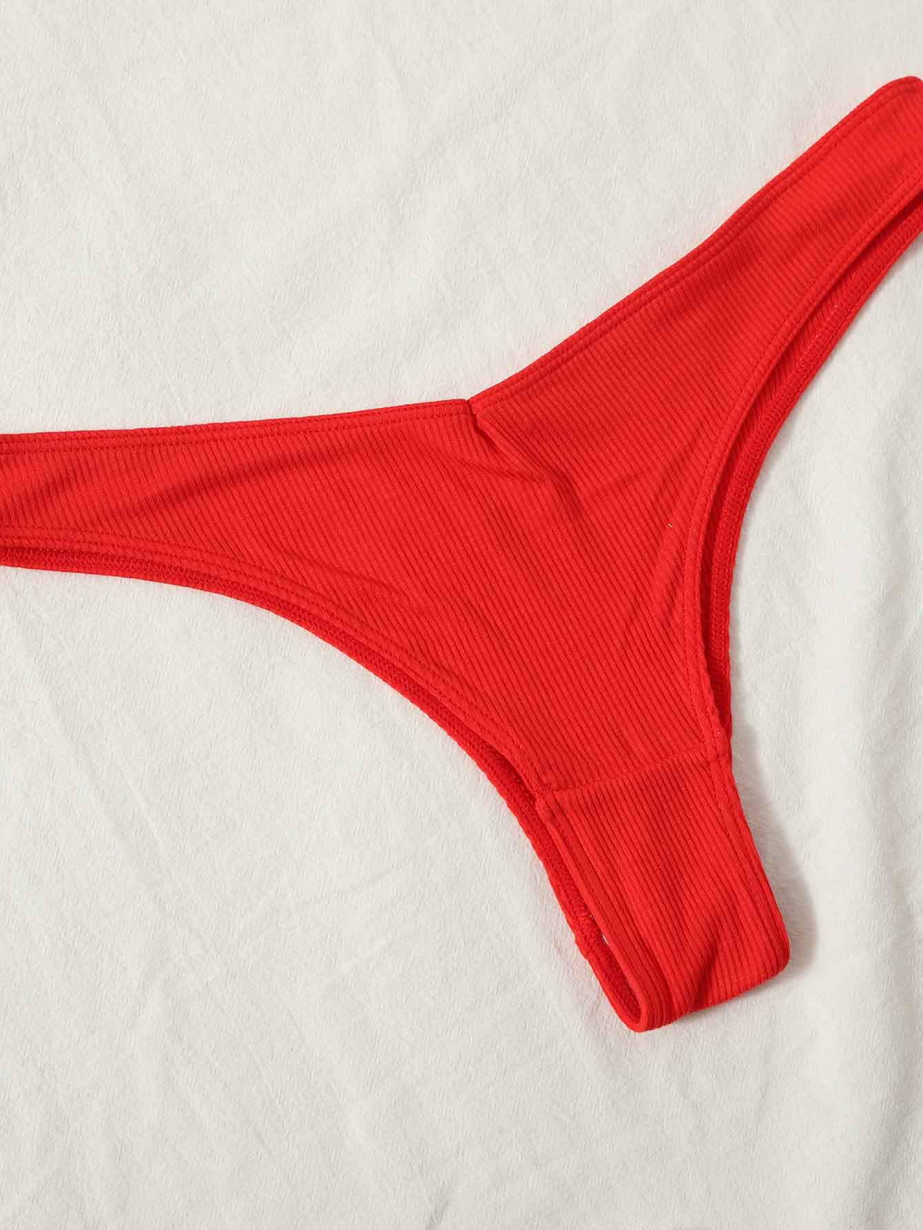 7pack Ribbed Knit Panty Set