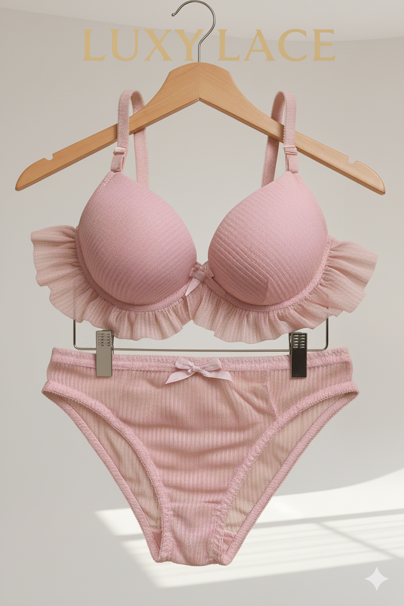Dreamy Comfort Frill Bra Set
