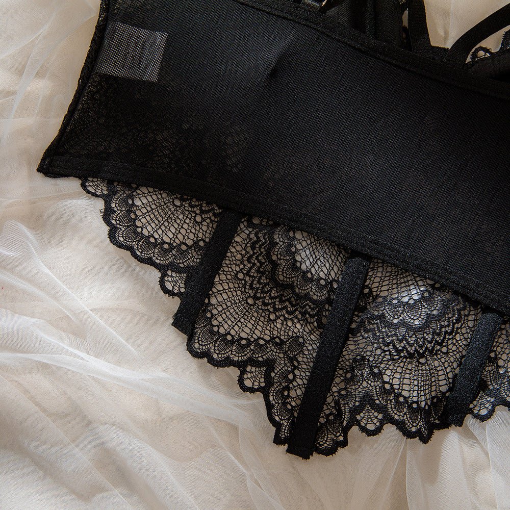 Cami lace hollow fishbone steel ring suspenders small tops summer slim ultra-thin style