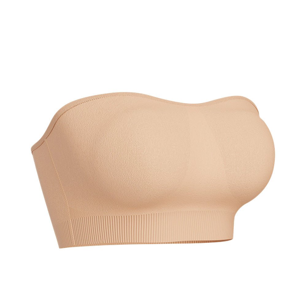 Sexy European and American one-piece seamless Spice Girl beautiful back halter chest wrap without steel ring removable chest sticker tube top underwear women