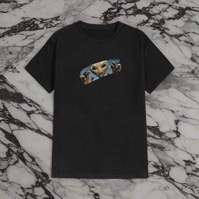 SHEIN Alien Printed Tee