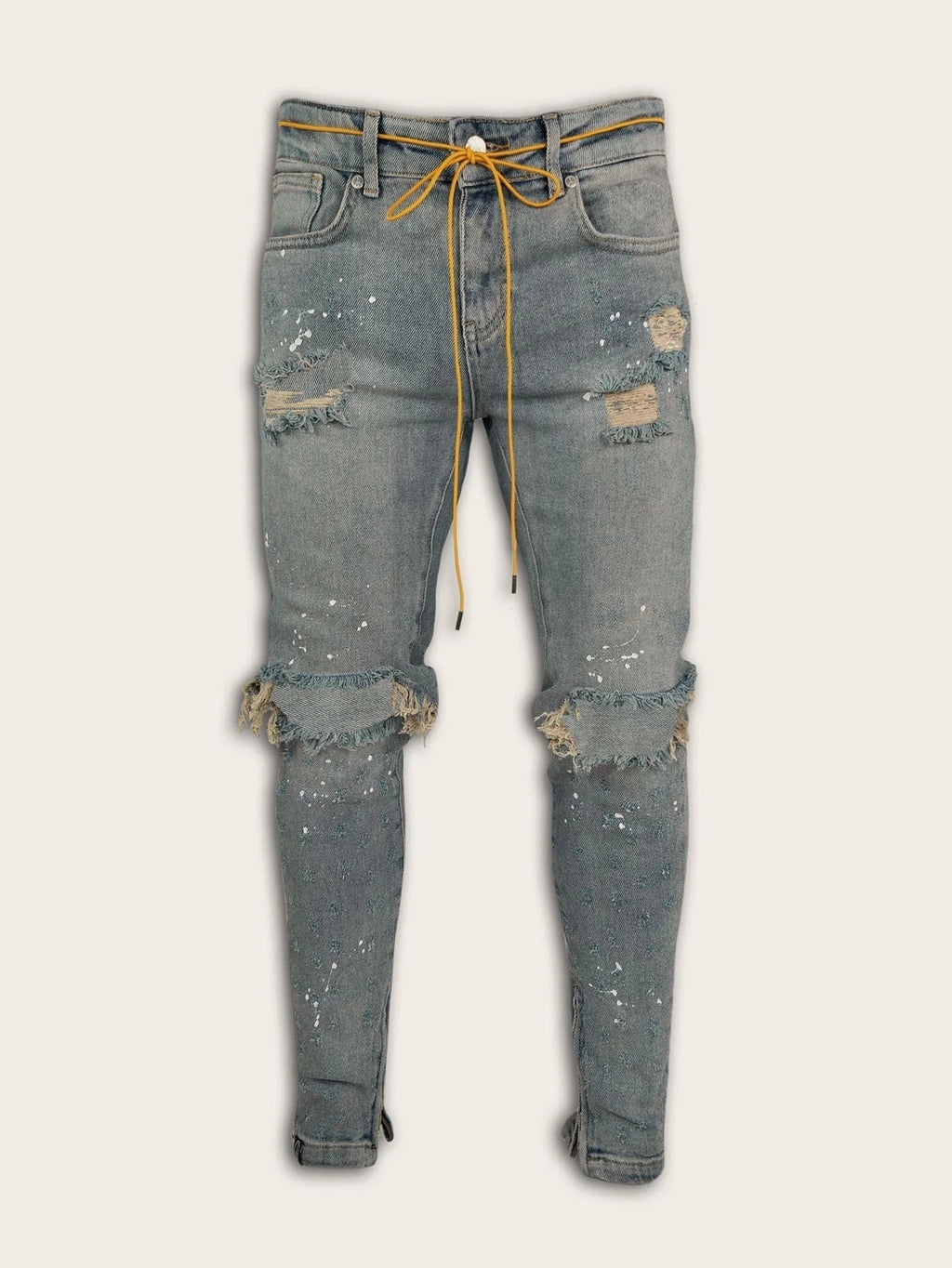 SHEIN Guys Ripped Skinny Jeans