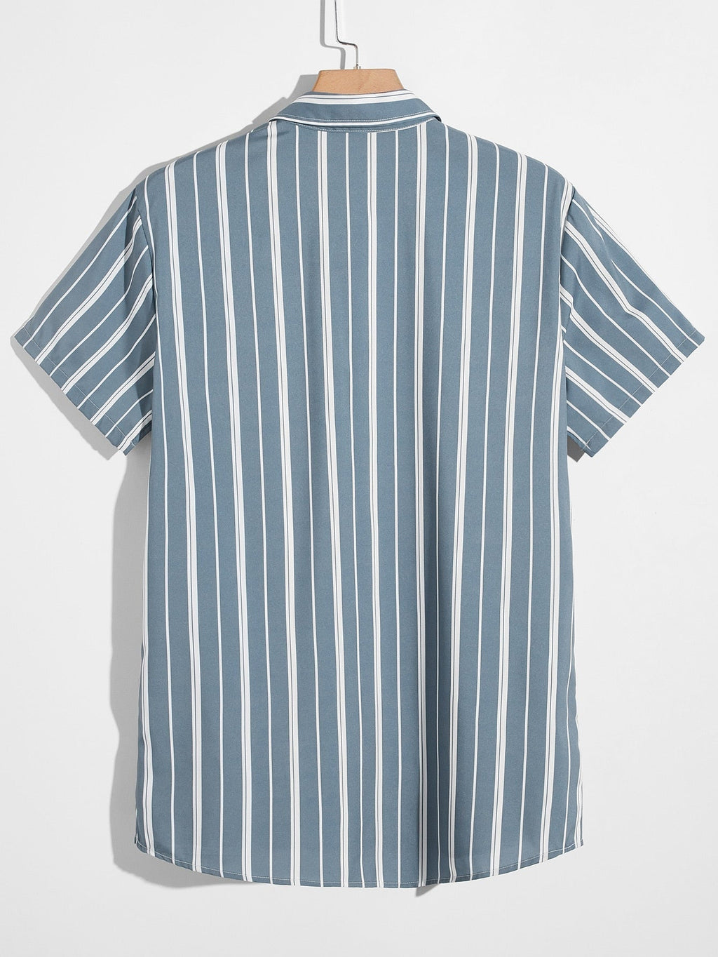 SHEIN Pocket Front Striped Shirt
