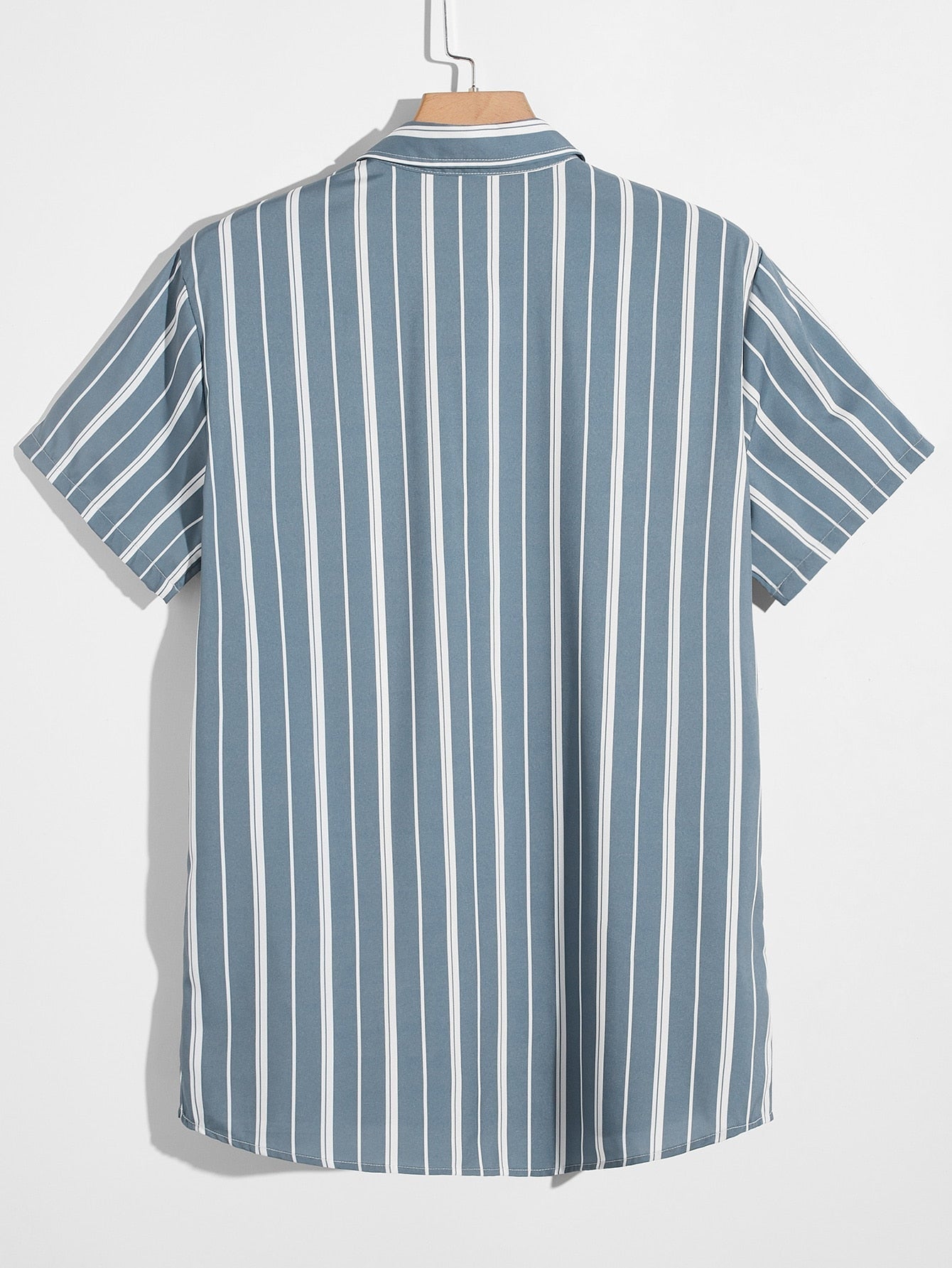 SHEIN Pocket Front Striped Shirt