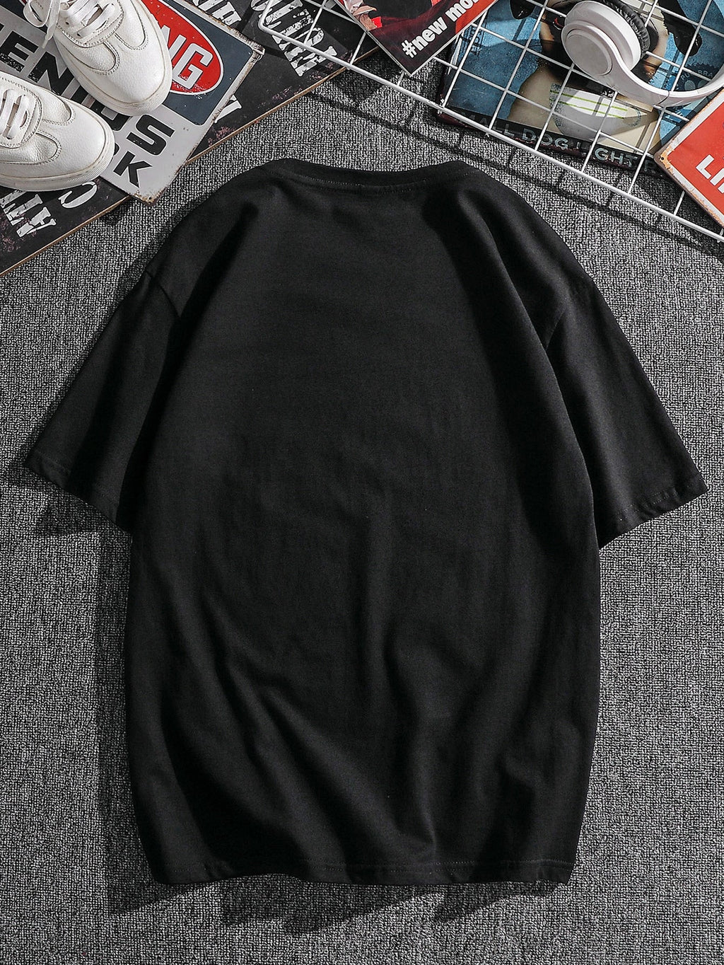 SHEIN Slogan & Bear Print Tee